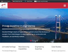 Tablet Screenshot of clevelandbridge.com